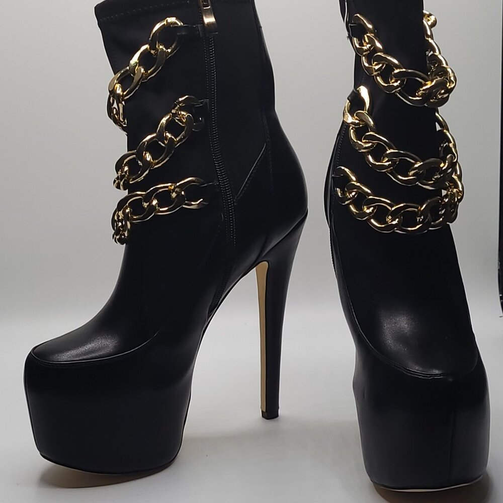 Azalea Wang Designer Platform Booties